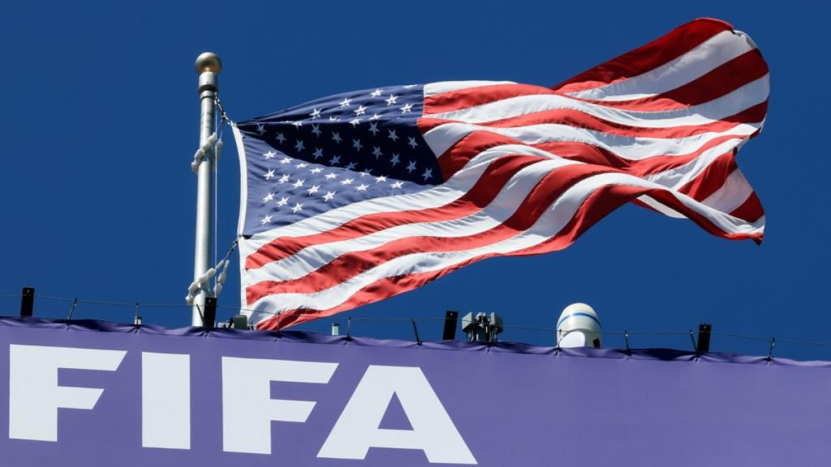 FIFA Women’s Club World Cup graphic with the United States, Arsenal and Barcelona highlighted for 2028