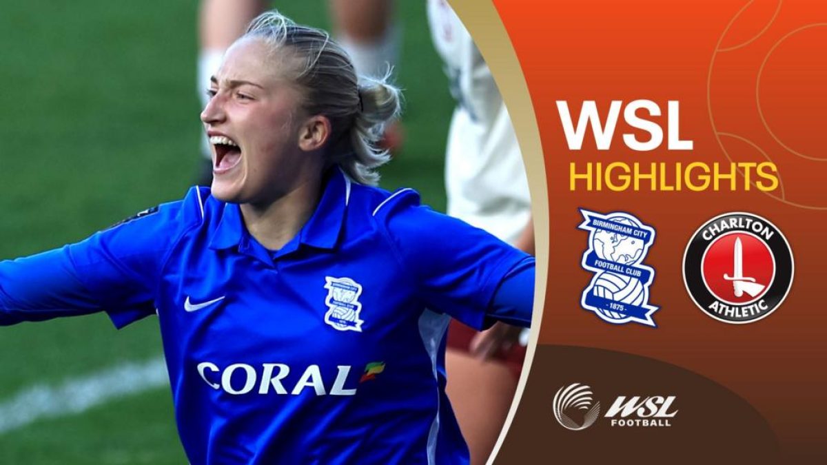 Wilda Leidhammar celebrates after scoring for Birmingham against Charlton Athletic in the WSL at St Andrews
