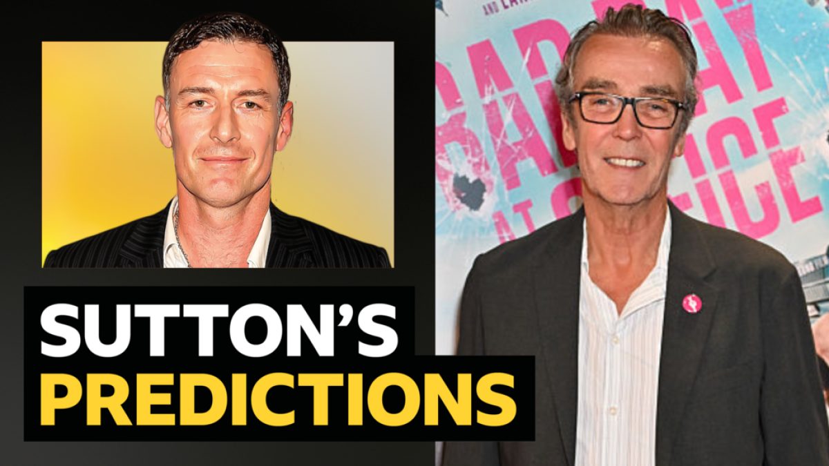 Chris Sutton and John Hannah featured in a Premier League weekend predictions story