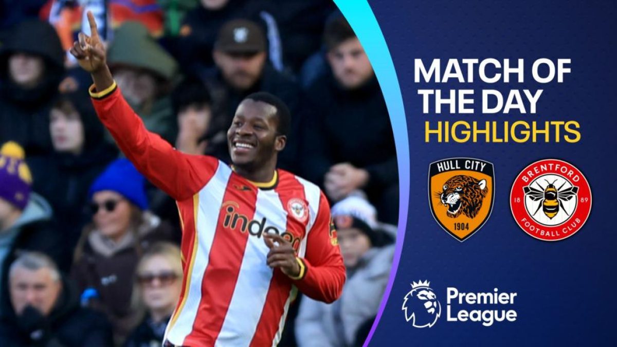 Dango Ouattara in action during Hull vs Brentford Premier League match at the MKM Stadium
