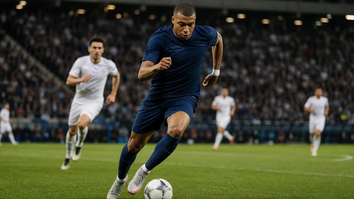 Football scene accompanying: Kylian Mbappé awarded Onze d’Or one week before Ballon d’Or ceremony
