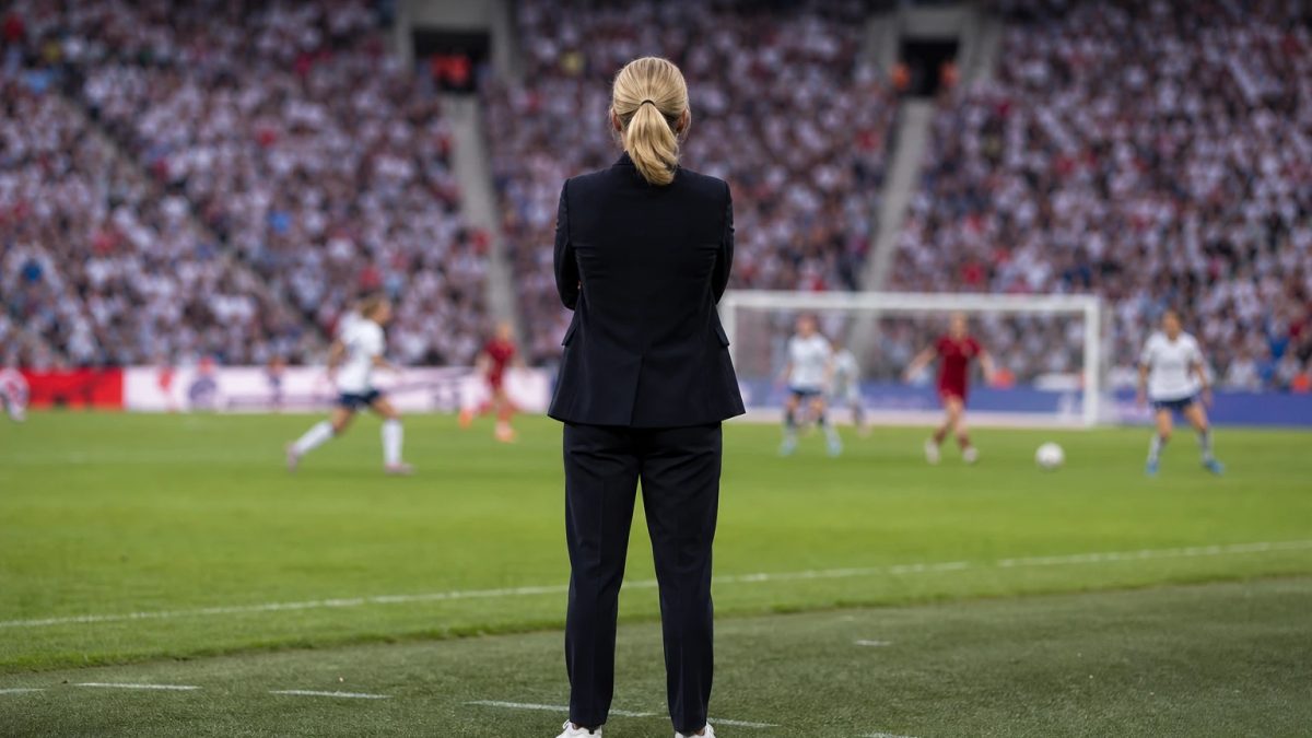 Football scene accompanying: Sarina Wiegman contract extension keeps England manager in place until 2029